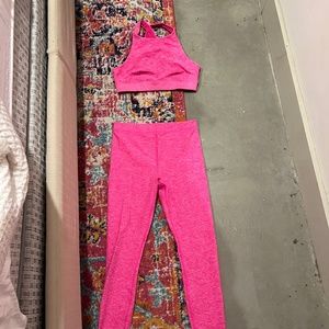 Alo Yoga Pink Legging Set